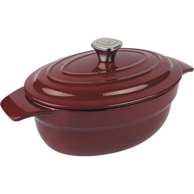 Кастрюля овальная RONDELL NOBLE RED 26 см, 3 л RDI-705 Кастрюля овальная RONDELL NOBLE RED 26 см, 3 л RDI-705