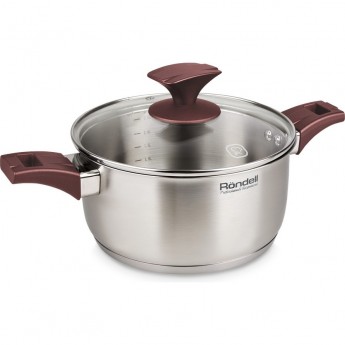 Кастрюля с крышкой RONDELL IMPULSE 18 см, 2 л Кастрюля с крышкой RONDELL IMPULSE 18 см, 2 л